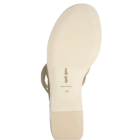 $498 Cult Gaia Alba Sand Leather Gladiator Platform Wedge Sandals Pumps 36 6 NEW - Picture 4 of 12